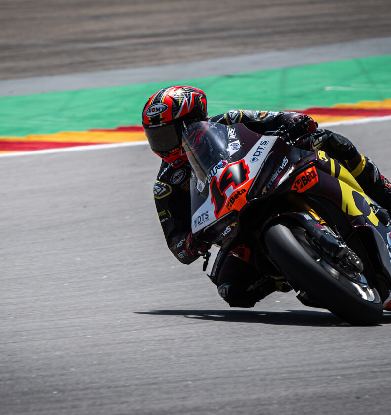 Lowes fast and confident in sweltering Aragón sunshine 1
